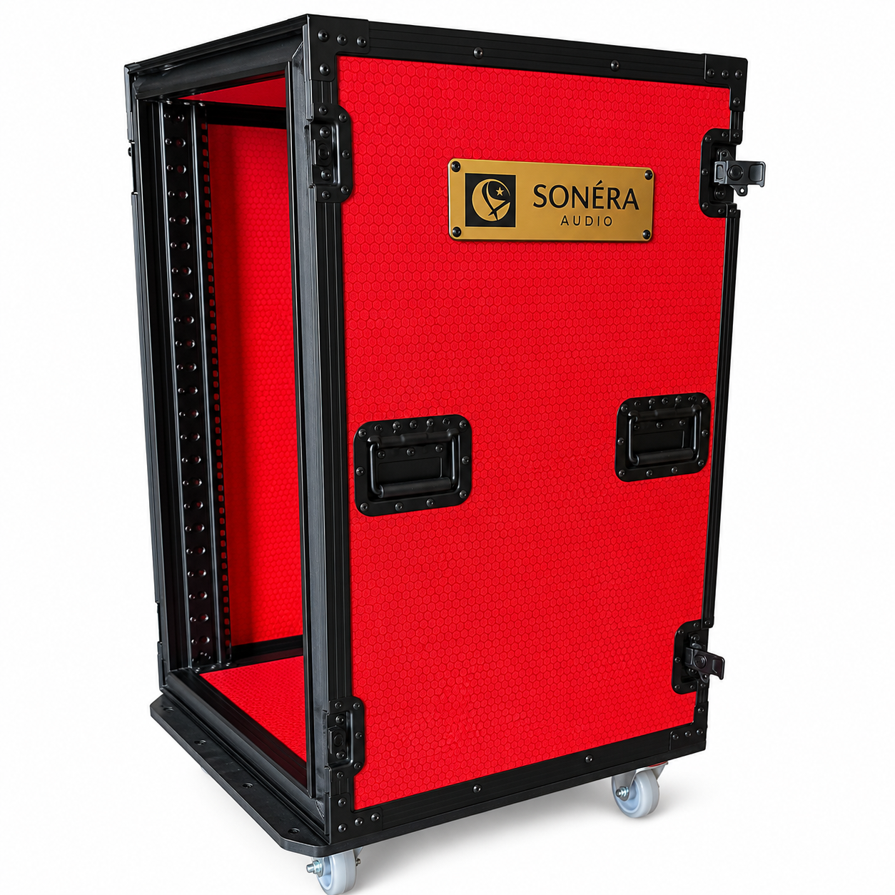16U Deep Red Amplifier Rack