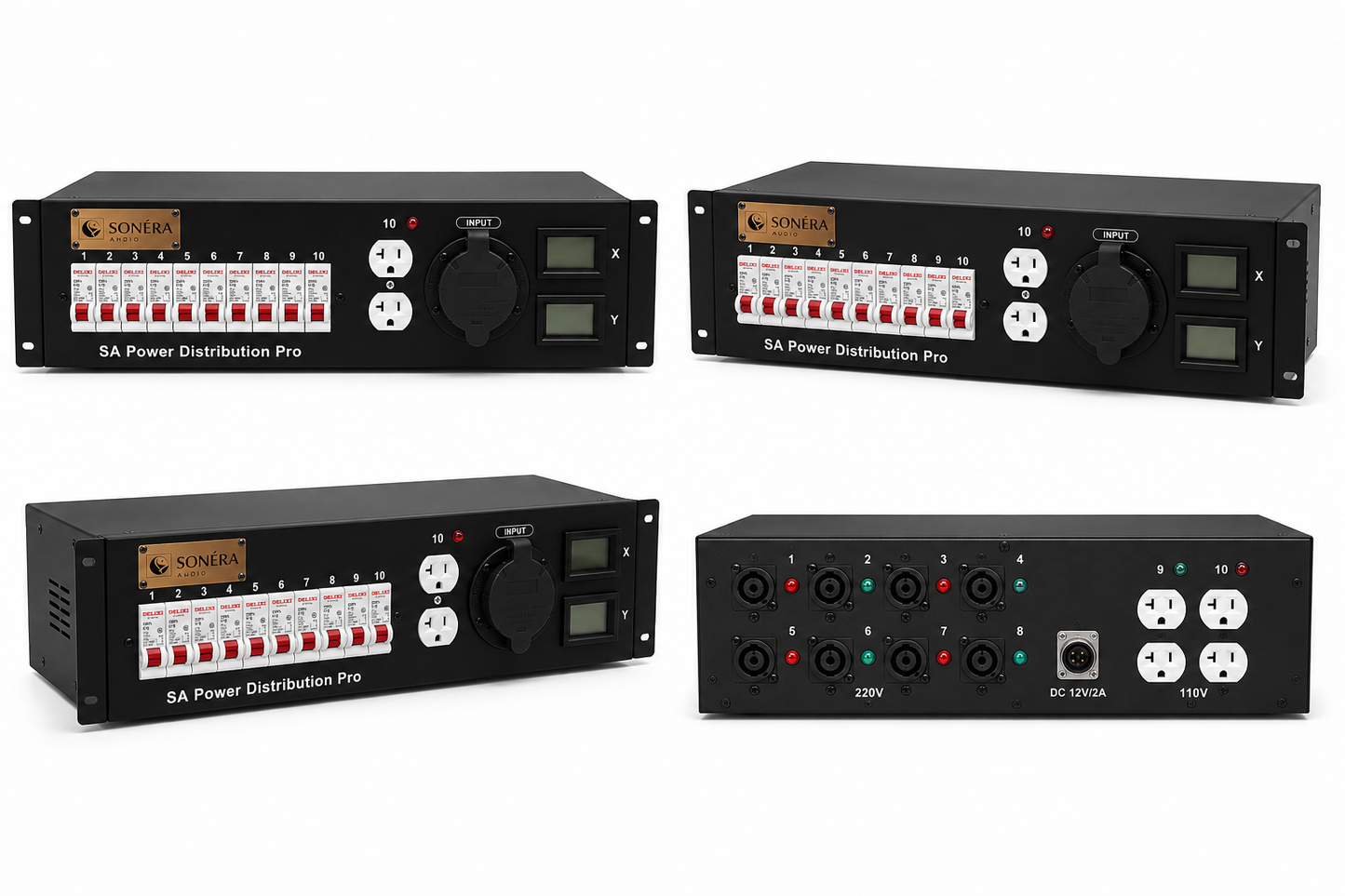 3u Power Distro with 50a California Twist lock Input