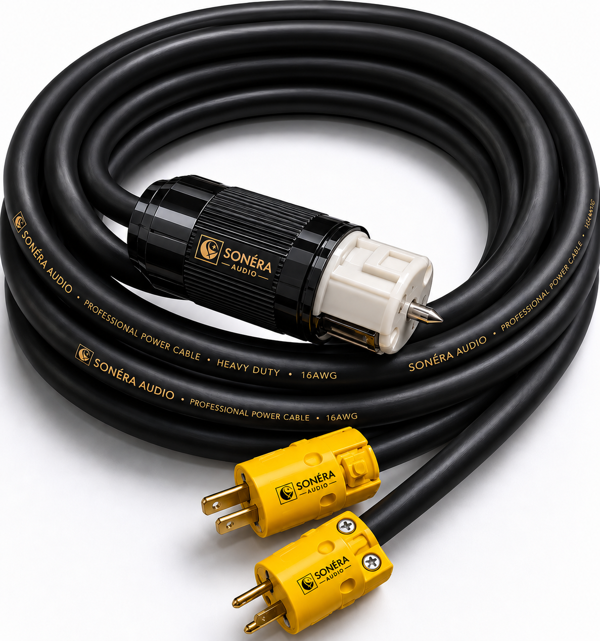 50a California 220v Twistlock Power Cable with two 120v Input