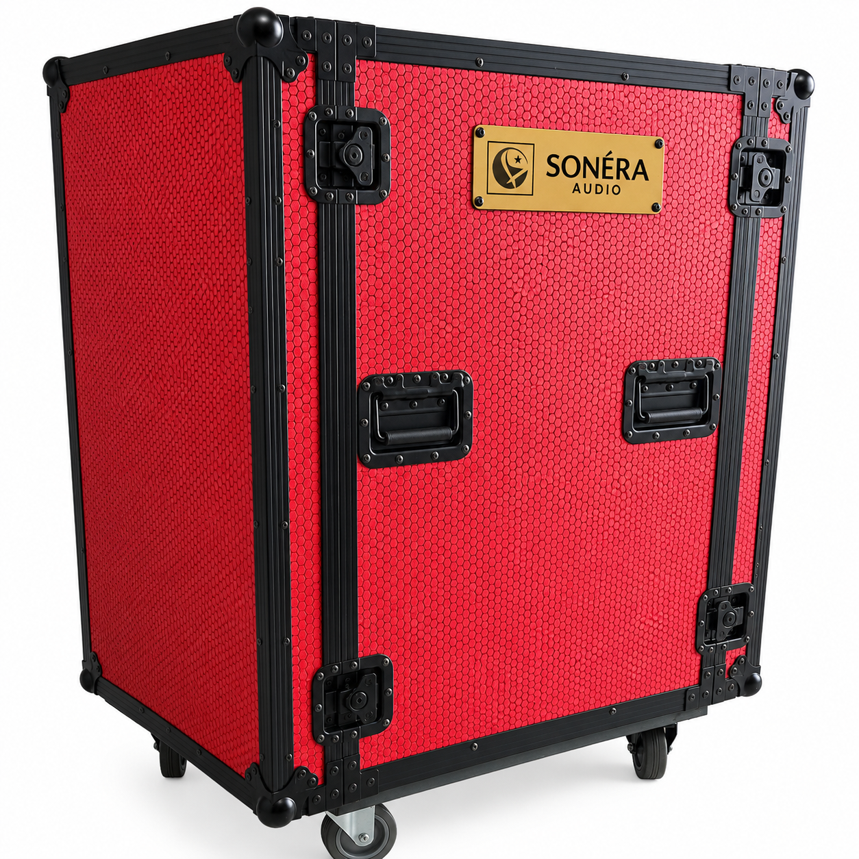 16U Deep Red Amplifier Rack